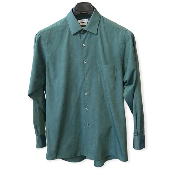 Van Heusen | Shirts | Van Heusen Mens Regular Long Sleeve Green Button Down  Dress Shirt | Poshmark